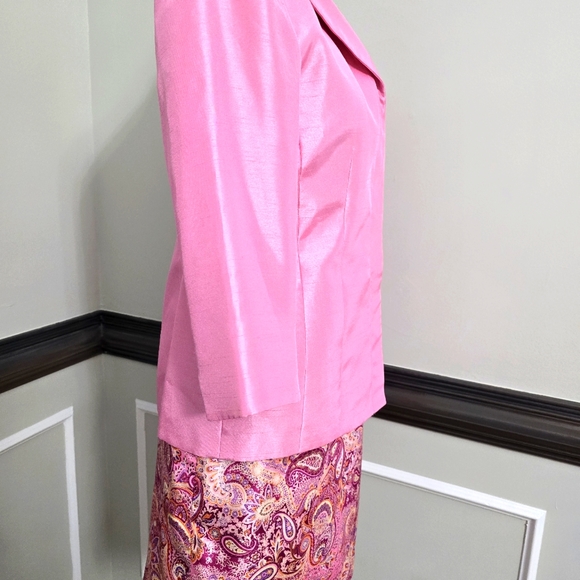 Pink 2pc suit by LeSuit, 6P, - Picture 7 of 9